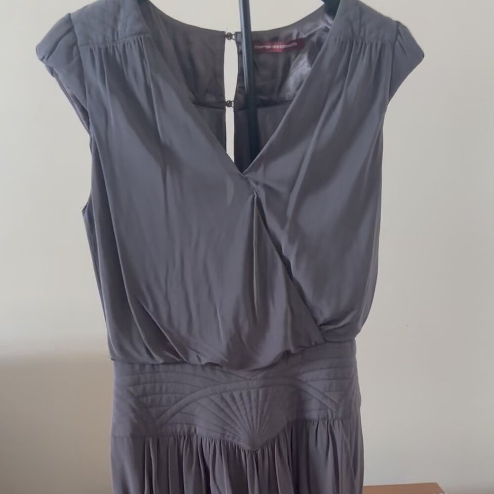 Gray silky Comptoir des Cotonniers midi dress